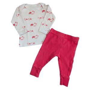 Parade Chicken Organic Cotton Red and White Set 3-6m